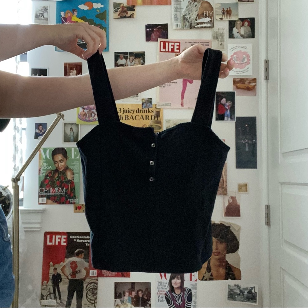 Abercrombie & Fitch Black Tank Top